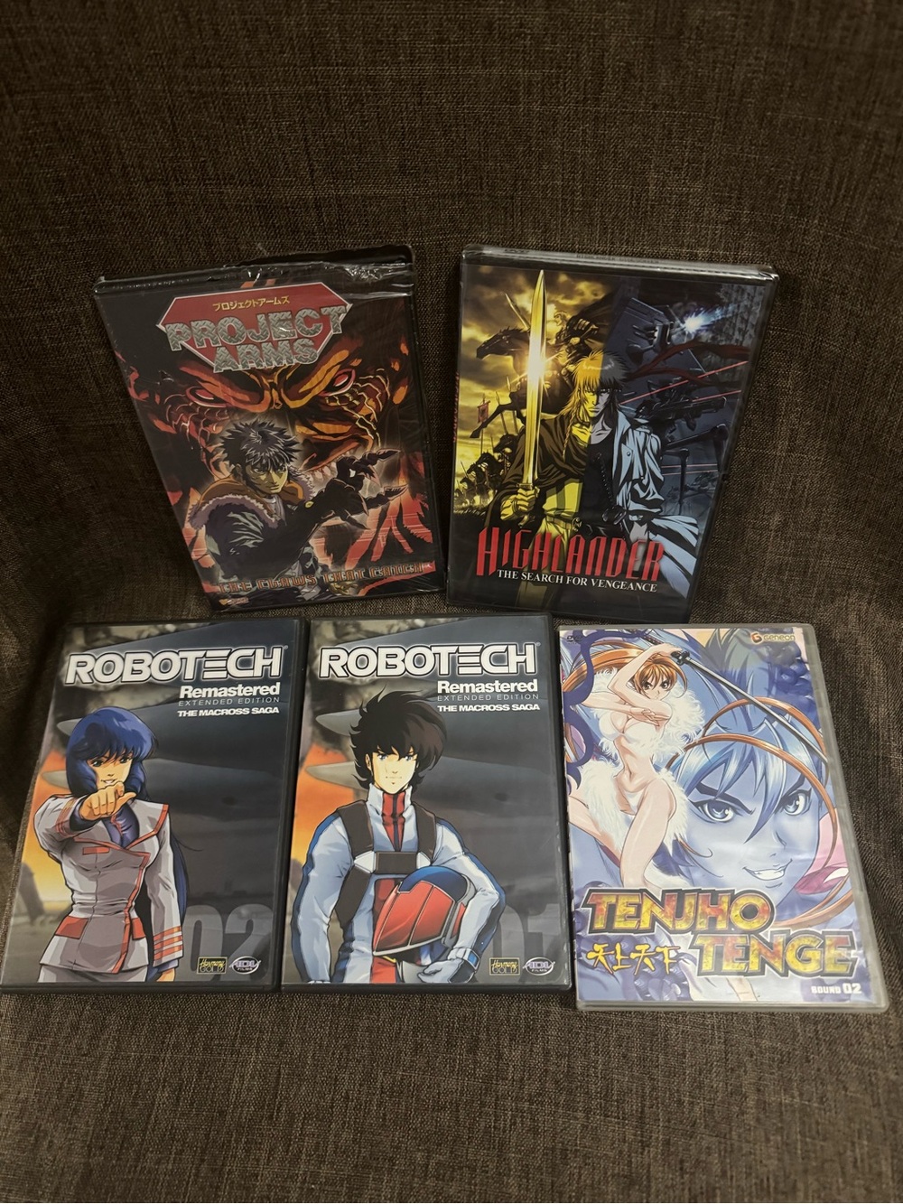 Bundle of 5 anime DVDs